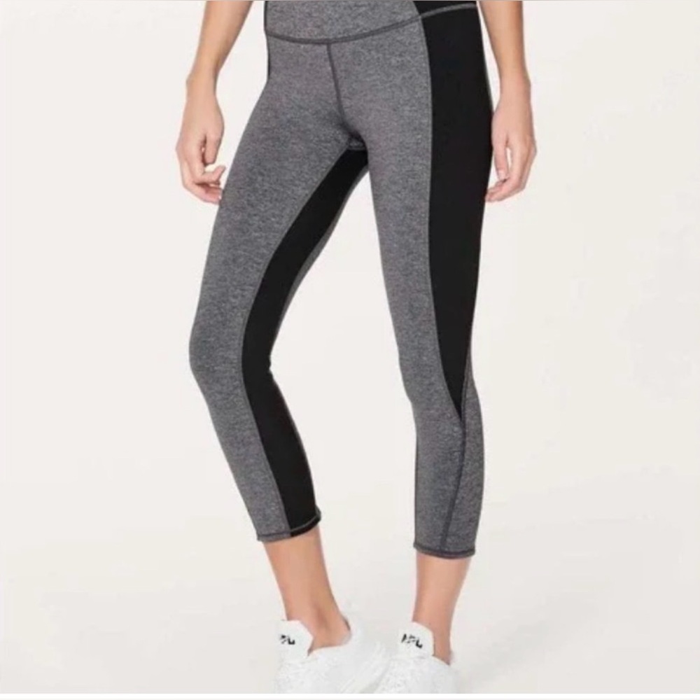 Gray and Black lululemon leggings